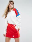 Le Coq Sportif Sweat Bomber Jacket With Color Block Panels - Multi