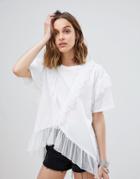 Anna Sui Spot Mesh Oversized T-shirt - White