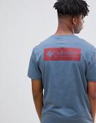 Columbia North Cascades Back Print T-shirt In Blue - Blue