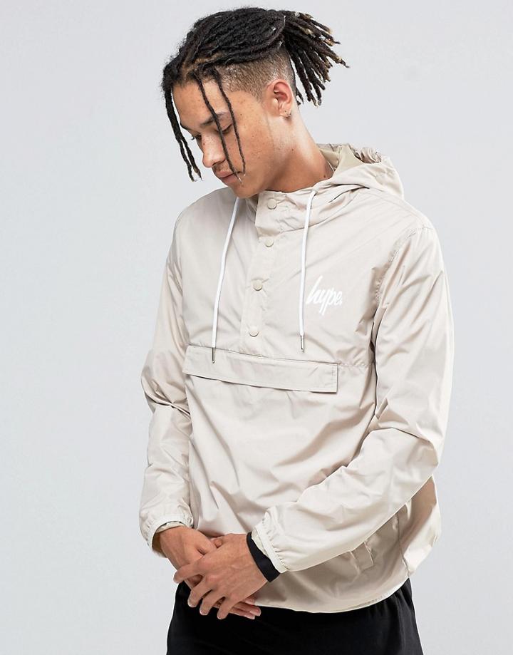 Hype Lightweight Overhead Jacket - Beige