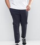 Asos Plus Skinny Chinos In Navy