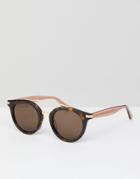 Tommy Hilfiger Th1517/s Round Sunglasses In Tort - Brown