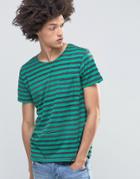Cheap Monday Standard Stripe T-shirt Pocket Green - Green