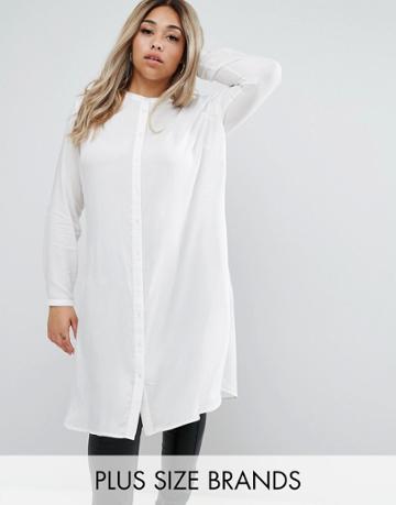 Junarose Longline Shirt - White