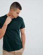 Burton Menswear Crew Neck T-shirt In Mid Green - Green