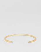 Asos Design Fine Tapered End Cuff Bracelet - Gold