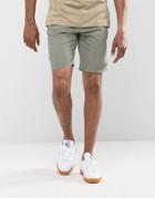 Threadbare Herringbone Linen Short - Stone