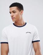 Jack & Jones Ringer T-shirt - White