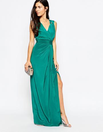 Vlabel Palmers Maxi Dress - Aqua