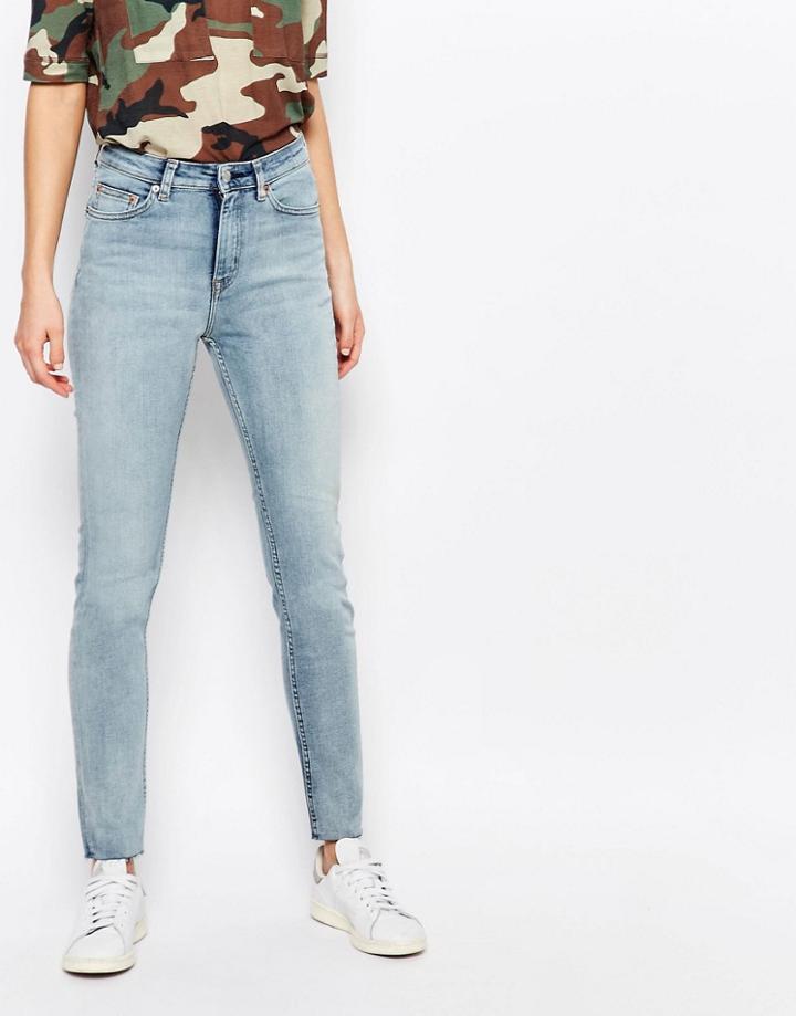 Weekday Thursday High Waist Skinny Jeans - Blue Beat
