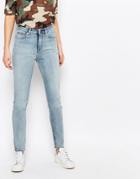 Weekday Thursday High Waist Skinny Jeans - Blue Beat