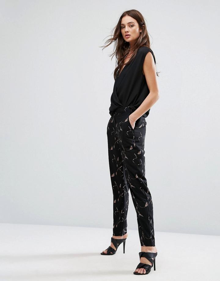 Y.a.s Grain Pant - Black