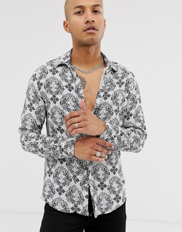 Bolongaro Trevor Baroque Long Sleeve Shirt - Black