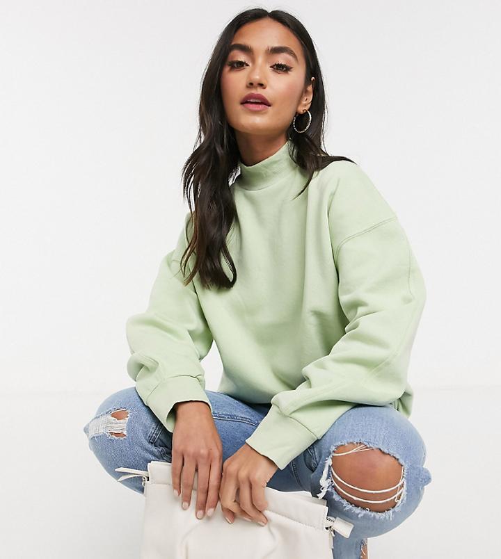 Stradivarius Oversized Sweatshirt In Green