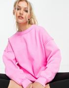 Free People Movement Relaxed Solid Metti Sweatshirt-pink