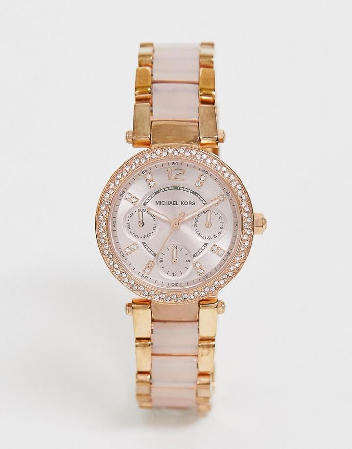 Michael Kors Mini Parker Rose Gold Watch Mk6110