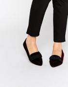 Miss Kg Bow Slipper Flat Shoes - Red