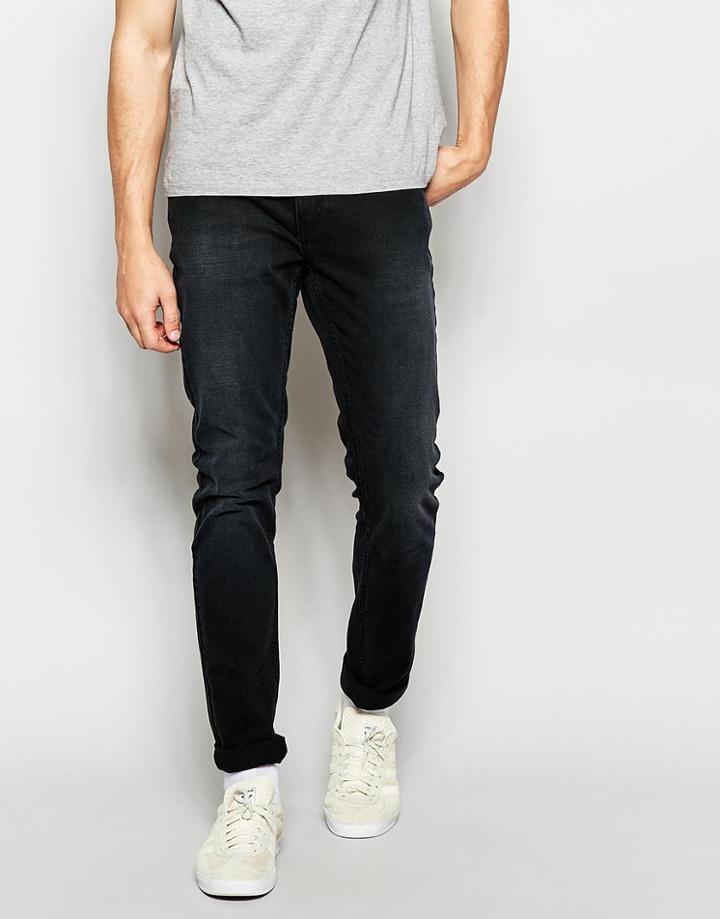 Farah Skinny Jeans In Stretch - Charcoal