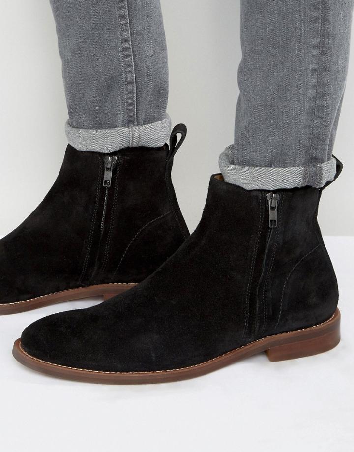 Aldo Bilissi Suede Chelsea Boot - Black