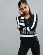Adidas Originals Long Sleeve T-shirt With Three Stripe Block Logo - Bl