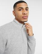 Only & Sons 1/4 Zip Sweatshirt Gray-grey