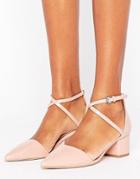 Miss Kg Ava Two Part Mid Heeled Shoes - Beige