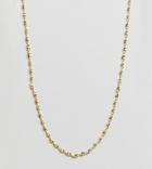 Kingsley Ryan Sterling Silver Gold Plated Twisted Chain Detail Necklace - Gold
