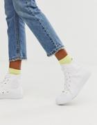 Converse Chuck Taylor Hi Sneakers In Triple White