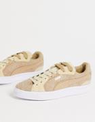Puma By June Ambrose Suede Sneakers In Beige-neutral