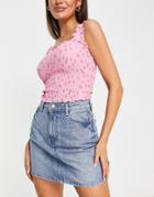 New Look Denim Mom Skirt In Mid Blue