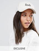 Adolescent Clothing Tequila Embroidered Baseball Cap - Stone
