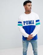 Puma Vintage Long Sleeve Top - White