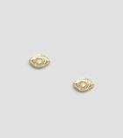 Kingsley Ryan Sterling Silver Gold Plated Eye Stud Earrings - Gold