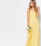 Tfnc Wedding Bandeau Chiffon Maxi Dress-yellow