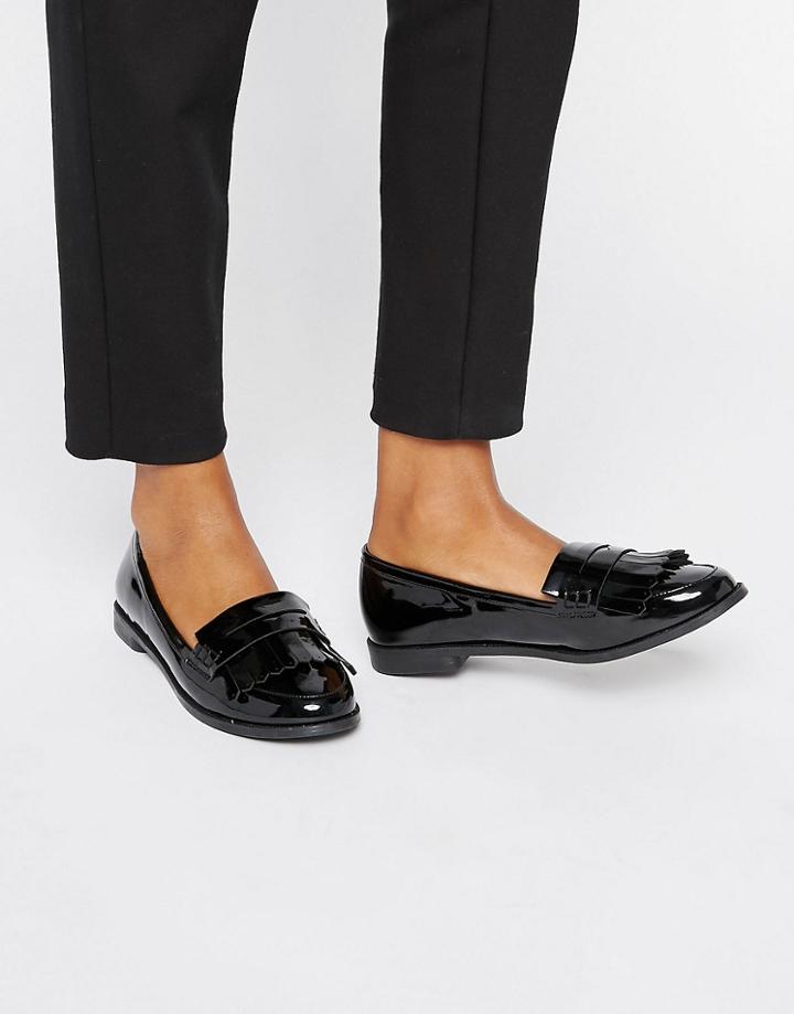 Miss Kg Fringe Front Tassle Front Loafers - Red