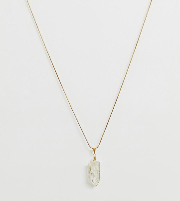 Ch By Calum Clear Quartz Crystal Of Healing Necklace - Clear