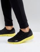 Asos Sneakers In Black With Neon Sole - Black
