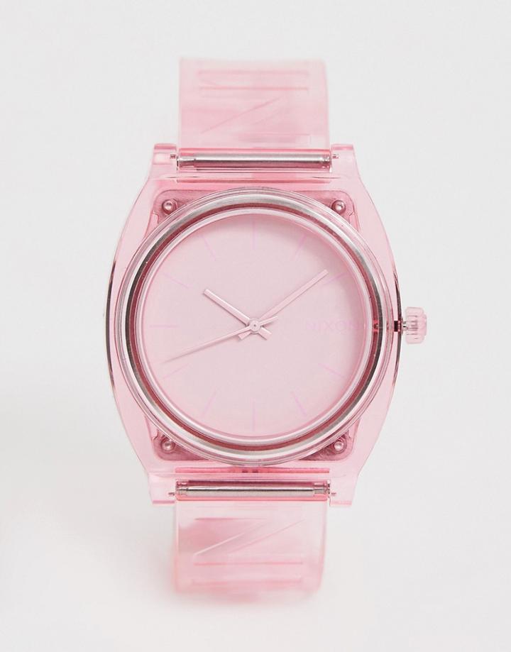 Nixon A1193 Outloud Silicone Watch In Pink - Pink