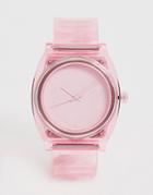 Nixon A1193 Outloud Silicone Watch In Pink - Pink