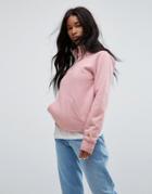 Carhartt Wip Oversized Half Zip Sweatshirt - Pink