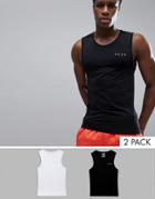 Asos 4505 Muscle Tank With Quick Dry 2 Pack Save - Multi