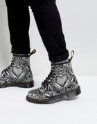 Dr Martens Playing Card Printed 8 Eye Boots 1460 - Black