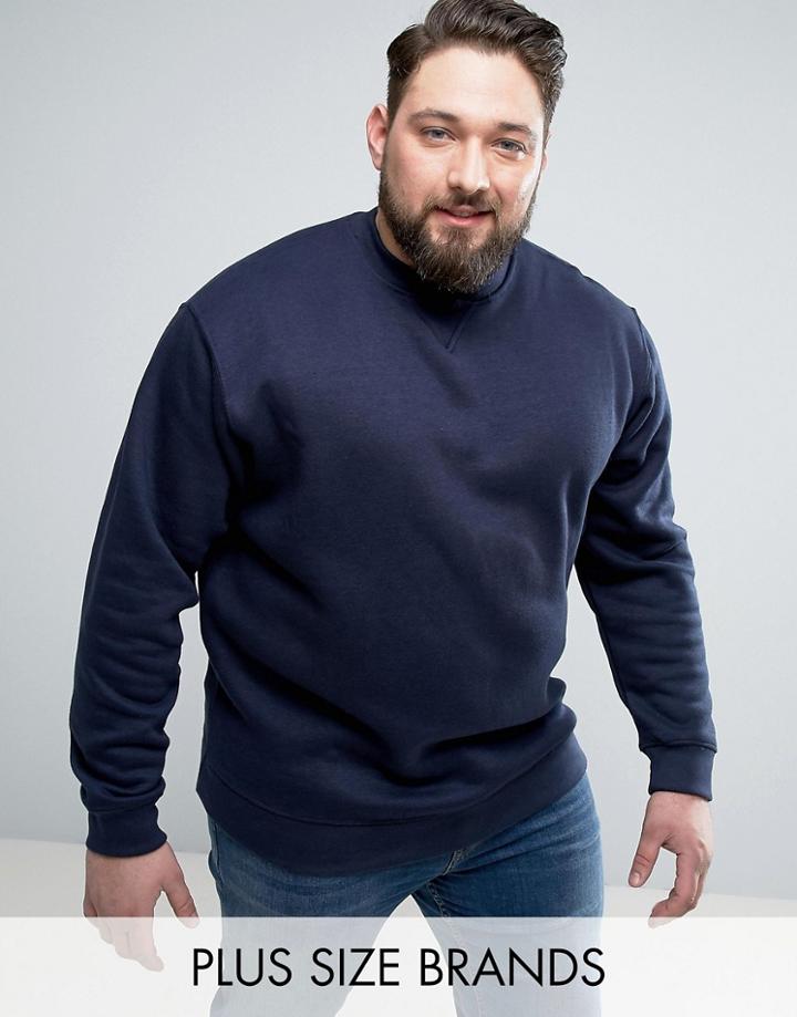Duke Plus Sweatshirt In Navy - Navy