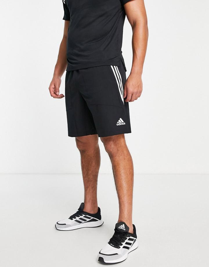 Adidas Training Icons Woven Shorts In Black