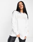 Puma By June Ambrose Oversized Long Sleeve T-shirt In White