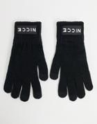 Nicce Knitted Touchscreen Gloves In Black