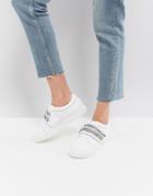 Asos Darla Embellished Sneakers - White