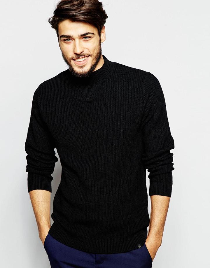 Adpt Ribbed Turtleneck - Black