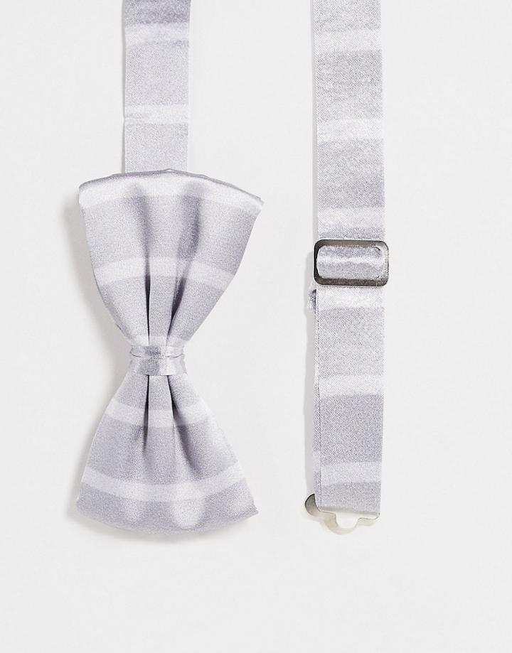 Bolongaro Trevor Bow Tie In Stone-neutral