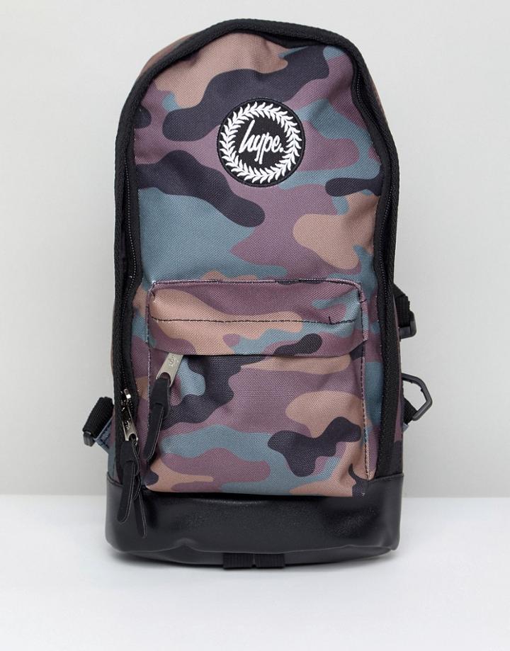 Hype Backpack In Camo - Green